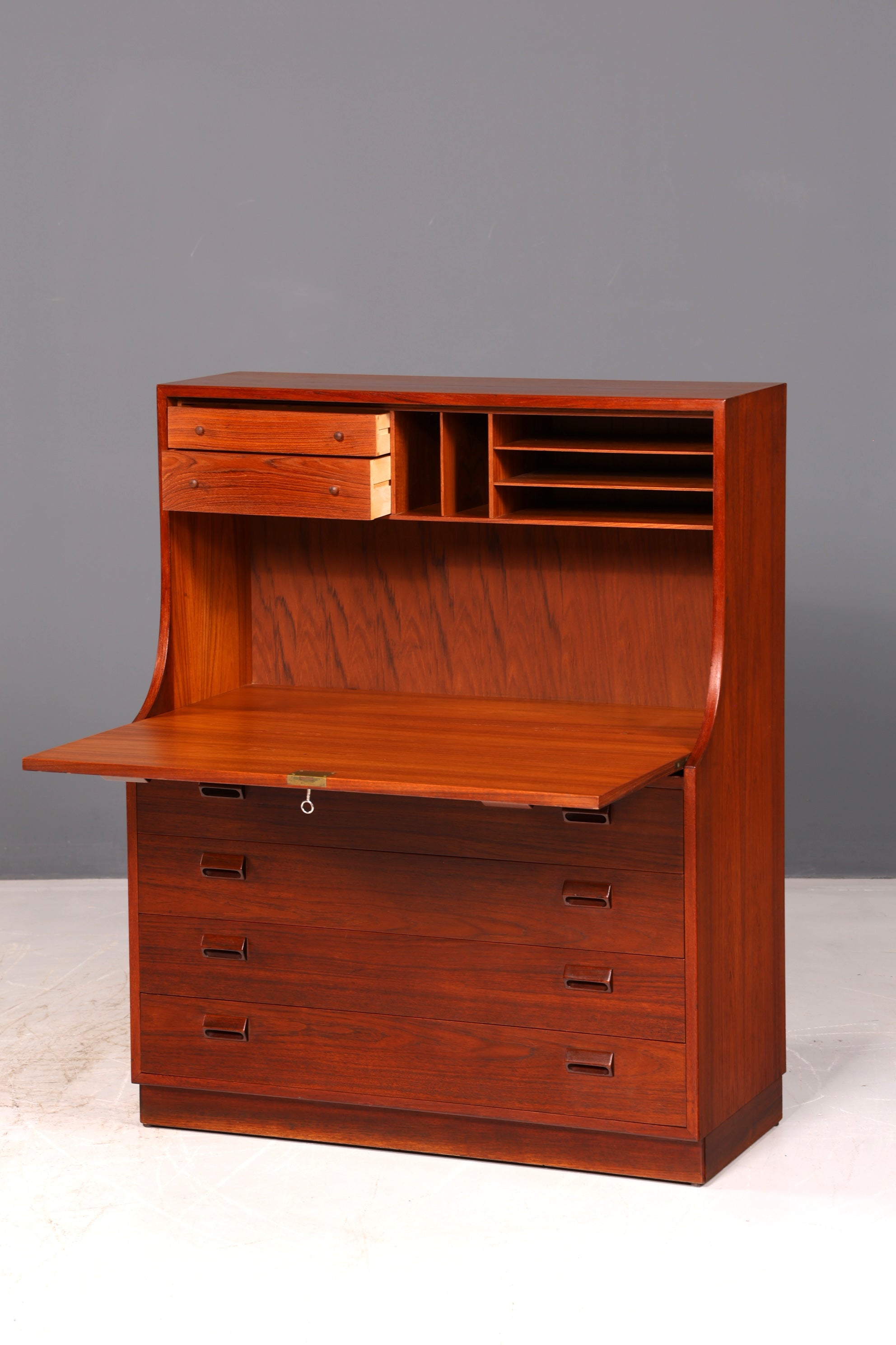 Wunderschöner Børge Mogensen Sekretär Mid Century Teak Vintage Schreibmöbel Kommode Danish Design Secretary