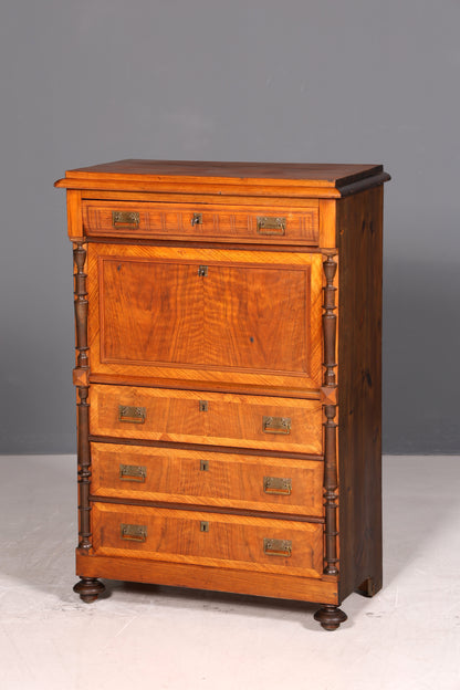 Traumhafter Gründerzeit Sekretär Jugendstil Kommode Antik Schubladenkommode Vertiko Highboard