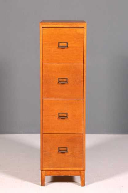 Edler Mid Century Aktenschrank Bauhaus Apothekerschrank Vintage Schubladenkommode Vertiko Retro