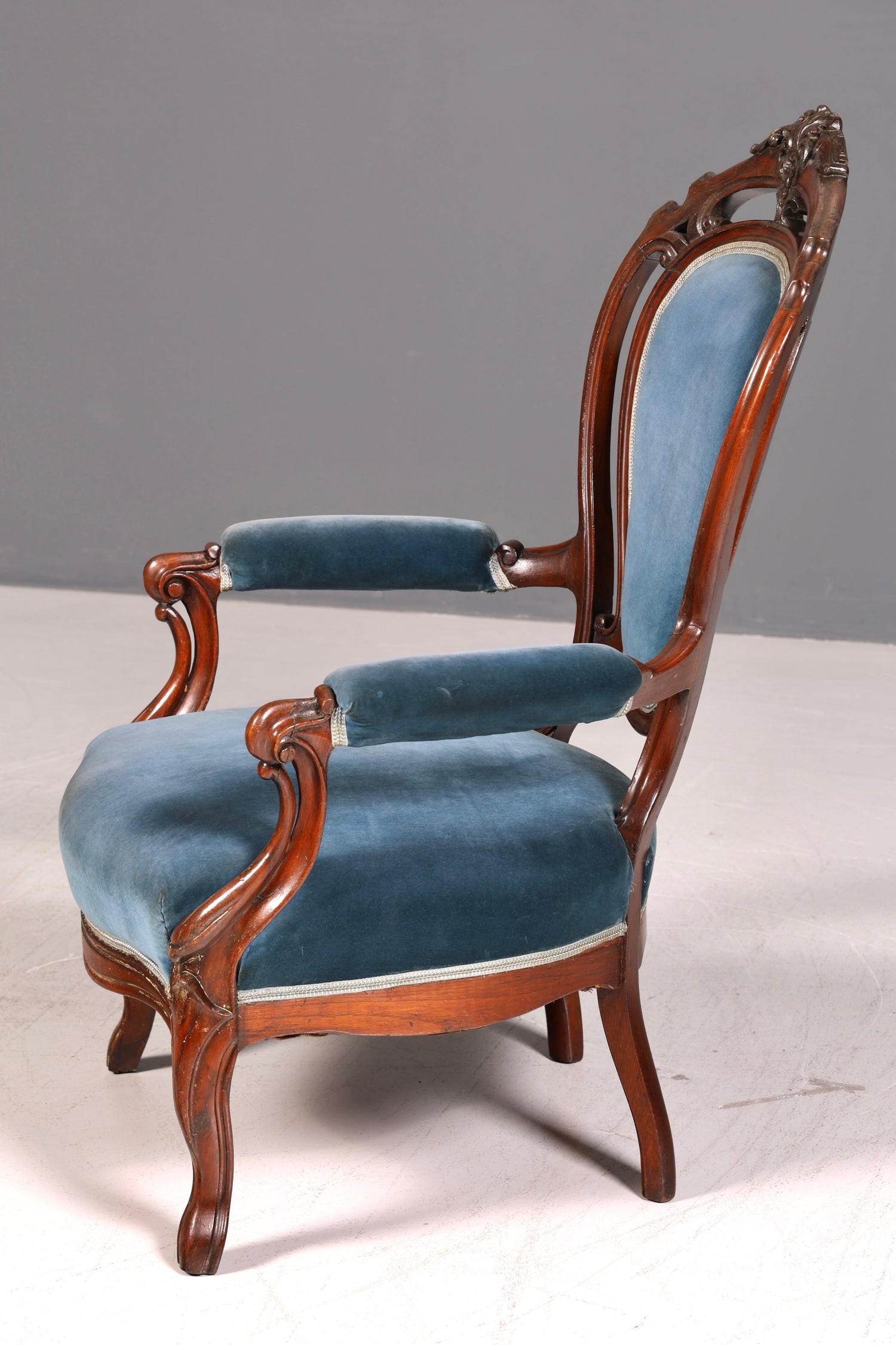 Edler Louis Philippe Sessel Biedermeier Antik Armlehnsessel Lounge Sessel Vintage