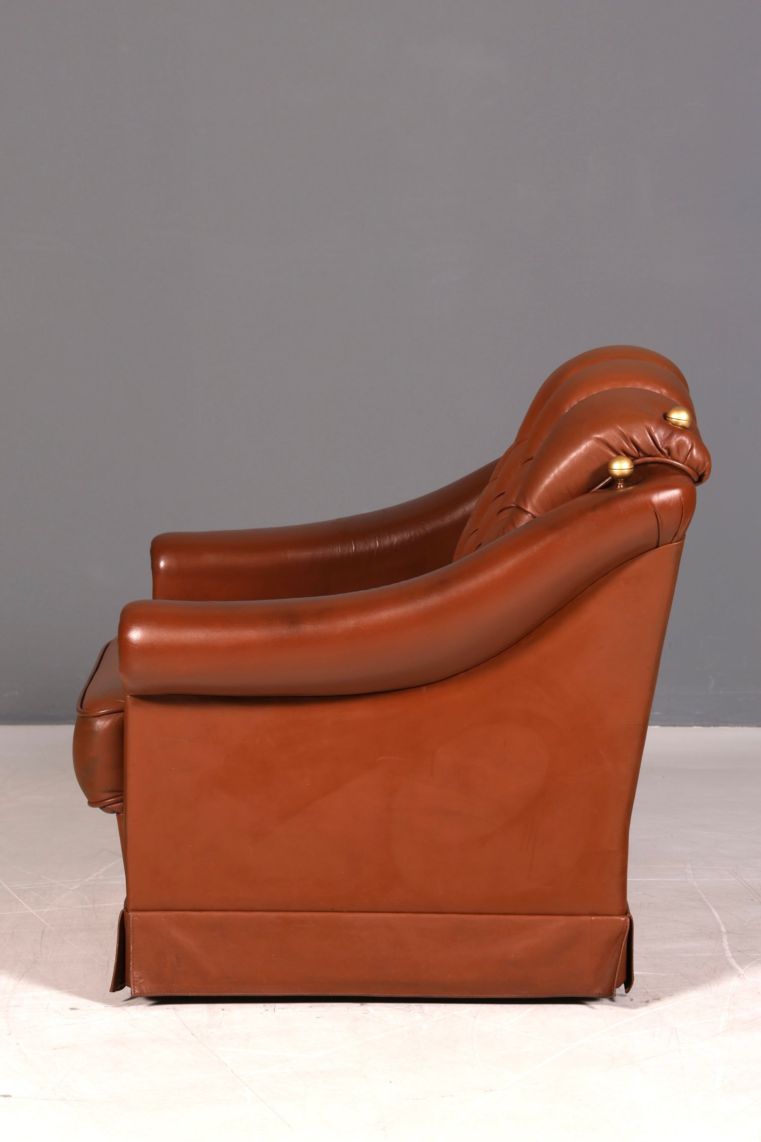 Stilvoller Original Chesterfield Sessel Englischer Armlehnsessel Englisch Herrensessel 1 von 2