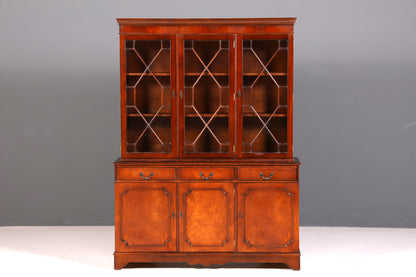 Wunderschöne Englische Vitrine Bibliothek Bücherschrank Buffet Schrank Antik 60s UK