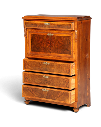 Stilvoller Gründerzeit Sekretär Vertiko Highboard Jugendstil Kommode Schrank um 1880