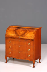 Wunderschöner Mid Century Rollladen Sekretär echt Holz Büro Schrank Vintage Schreibkommode 60s