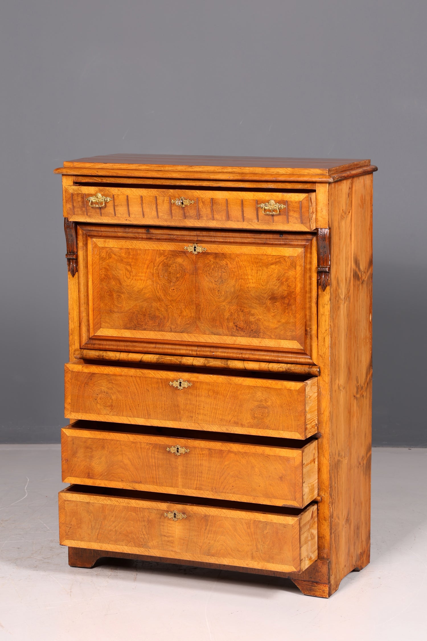 Wunderschöner Gründerzeit Sekretär Kommode Jugendstil Schubladenkommode Antik Vertiko Vintage