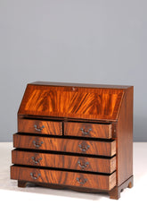 Wunderschöner Englischer Sekretär echt Lederauflage Schreibkommode echt Holz Schreibtisch Kommode