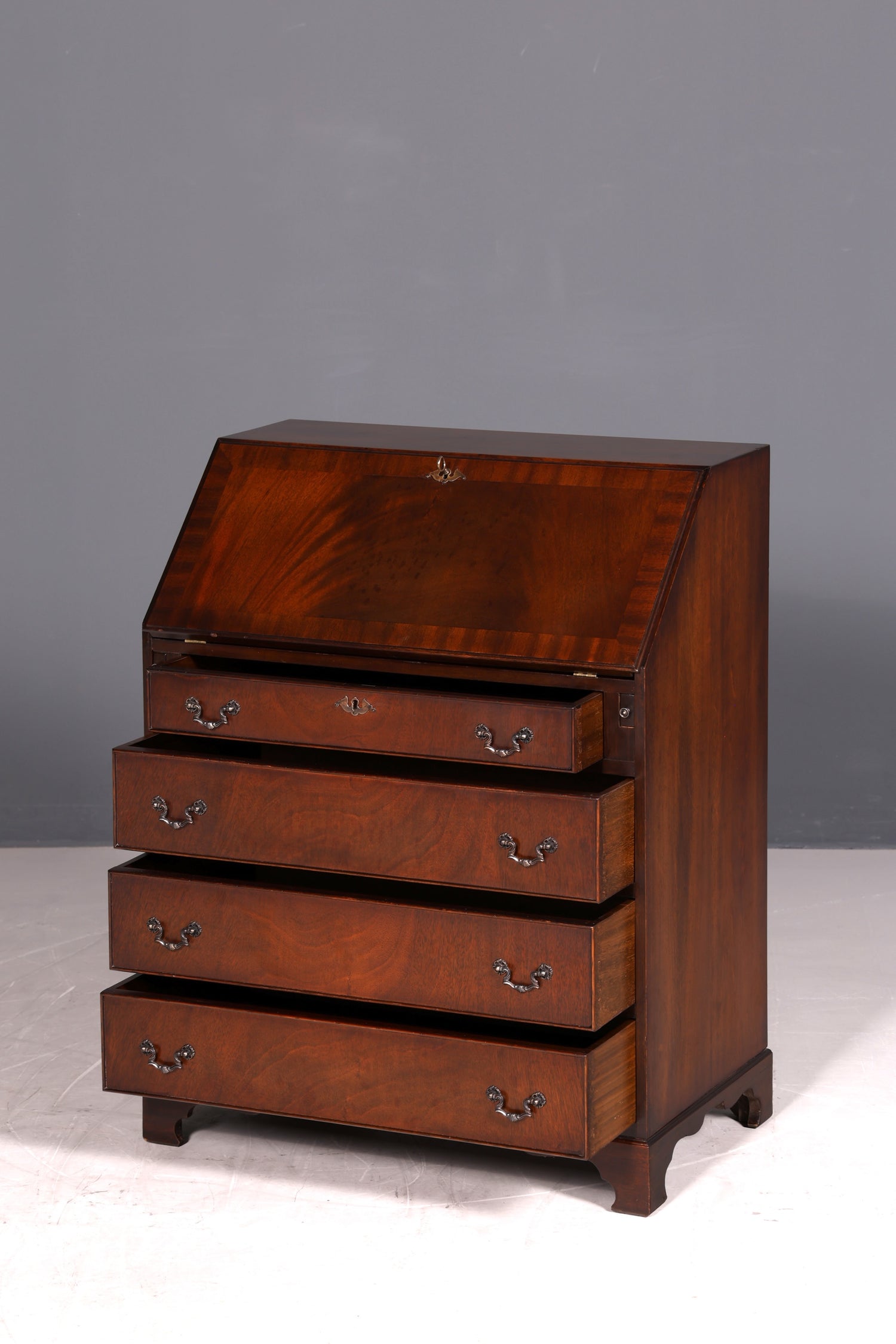 Wunderschöner Englischer Sekretär Schreibkommode echt Holz Schreibtisch Kommode