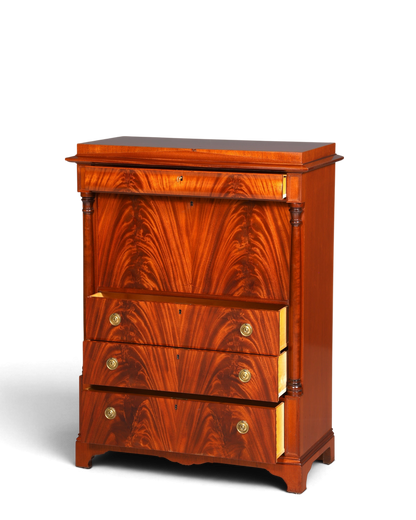 Stilvoller Original Biedermeier Sekretär Englisch Kommode Antik Bürokommode