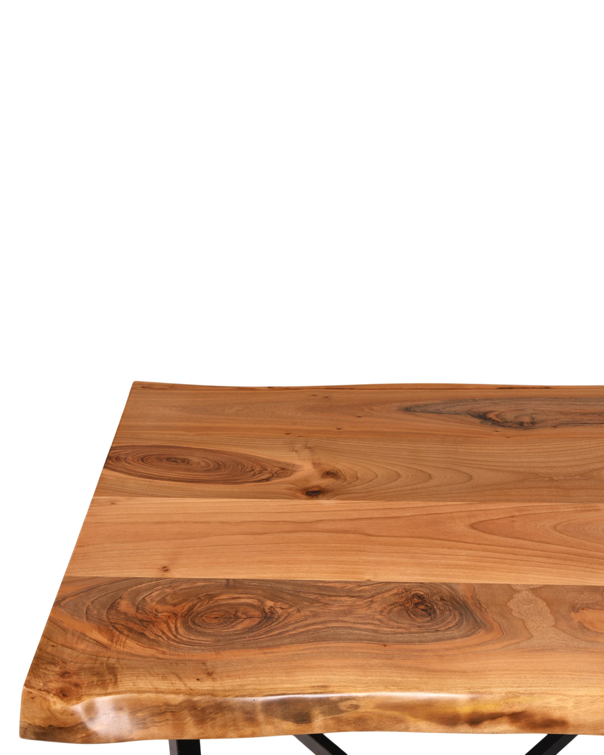 Traumhafter Nussbaum Tisch 140cm-100cm Esszimmer Tisch Baumkanten Platte Massiv Holz Küchentisch
