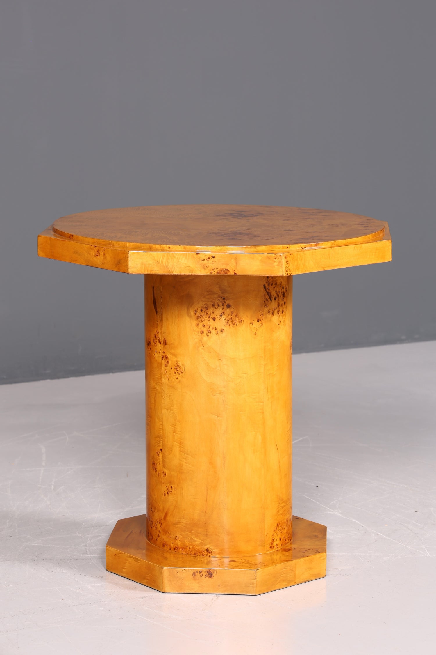 Dreamlike Art Deco style dining table, antique style, birch, kitchen table, dining room table