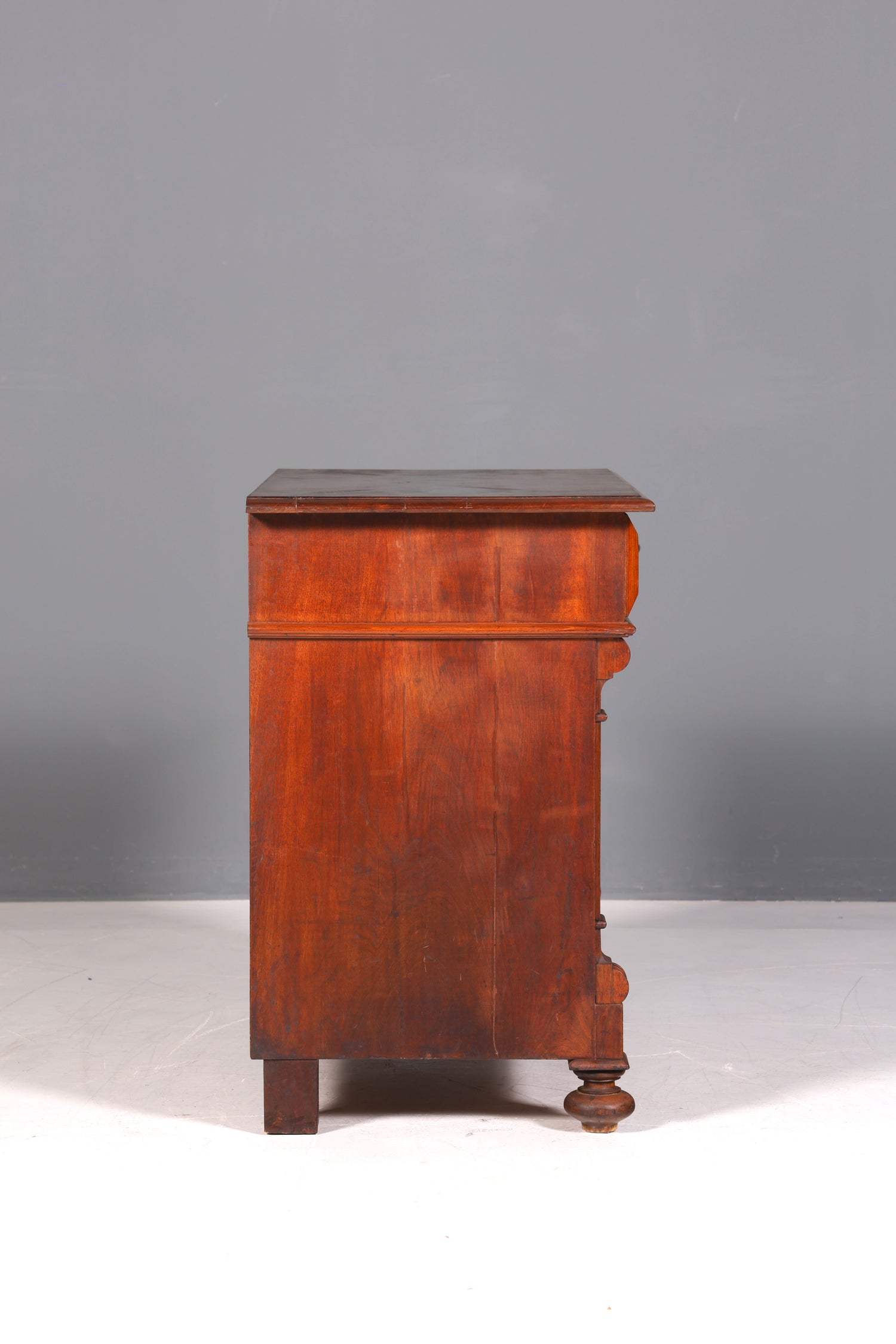 Wunderschöne Gründerzeit Kommode Louis Philippe Schubladen Kommode Nussbaum Sideboard um 1880