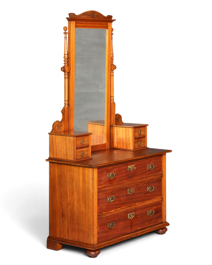 Wunderschöne Jugendstil Kommode Antik Sideboard mit Spiegel Gründerzeit Flurkommode Frisierkommode