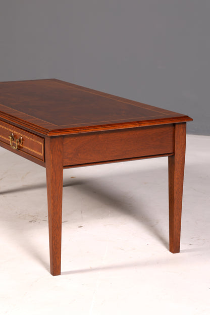 Prachtige Engelse salontafel van mahonie, bijzettafel van echt hout, aflegtafel, woonkamer­tafel