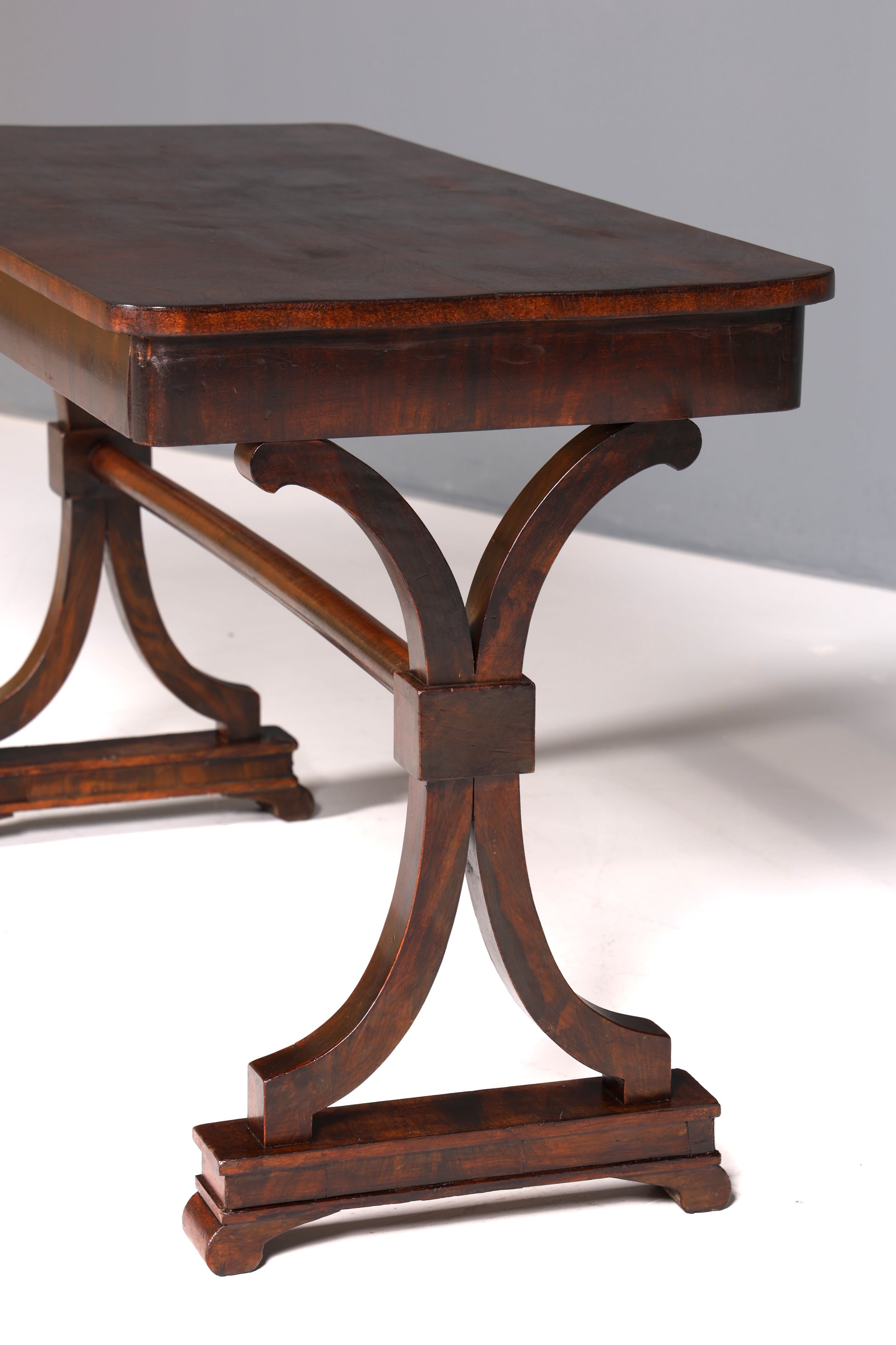 Wunderschöner Englischer Antik Tisch Konsolentisch Schreibtisch Mahagoni Bürotisch Regency Englisch Desk Louis Philippe