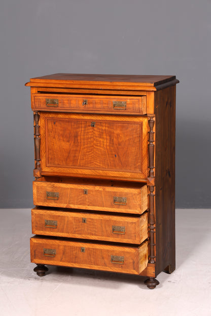 Traumhafter Gründerzeit Sekretär Jugendstil Kommode Antik Schubladenkommode Vertiko Highboard