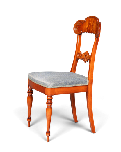 Traumhafter Stuhl im Biedermeier Stil echt Holz Sekretär Stuhl Antik Stil Esszimmer Stuhl 1 von 2