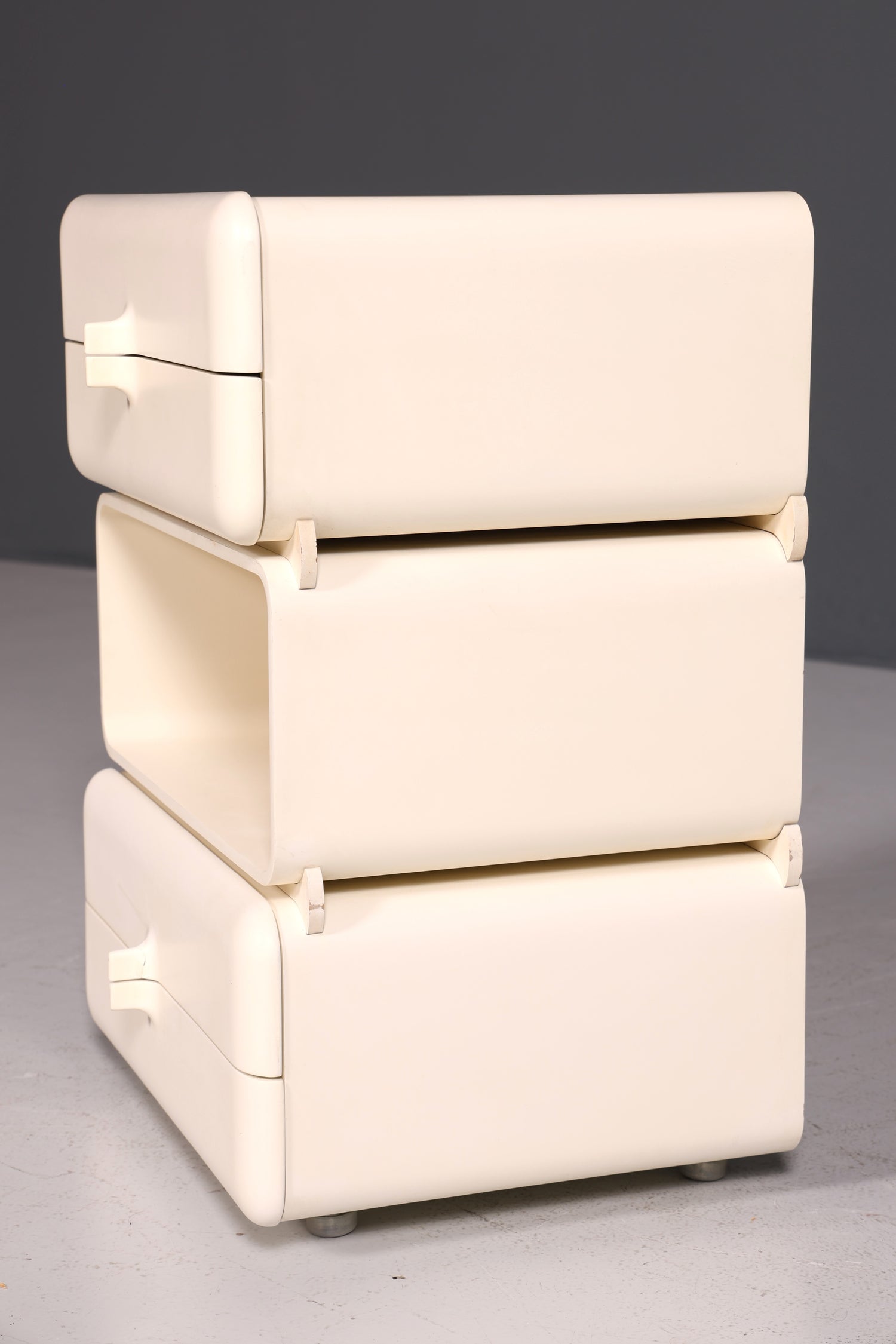 Rare Mid-Century Chest of Drawers, Space Age Modular Nightstand Design, French Vintage Chest of Drawers, 1 of 5