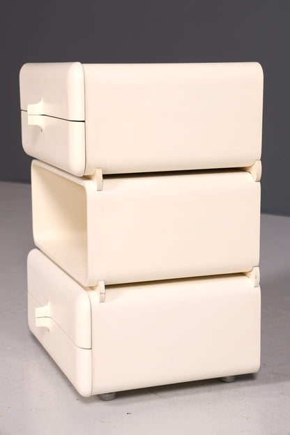 Rare Mid-Century Chest of Drawers, Space Age Modular Nightstand Design, French Vintage Chest of Drawers, 1 of 5