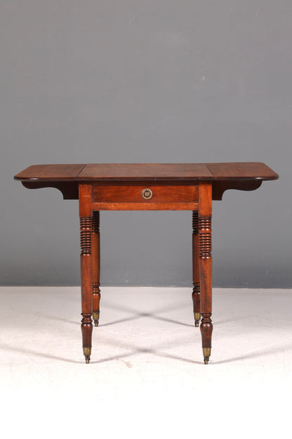 Wunderschöner Englischer Esstisch Mahagoni Klapptisch Küchentisch Regency Antik Ausklappbar Vintage