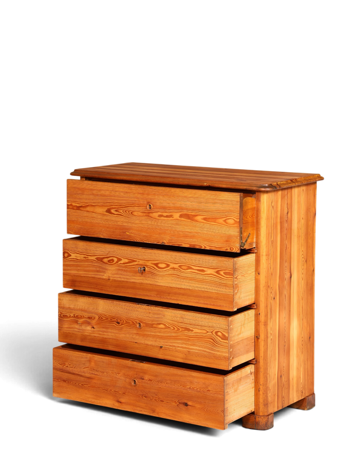 Stilvolle Biedermeier Kommode Antik Schrank Schubladenkommode Weichholz Wäschekommode