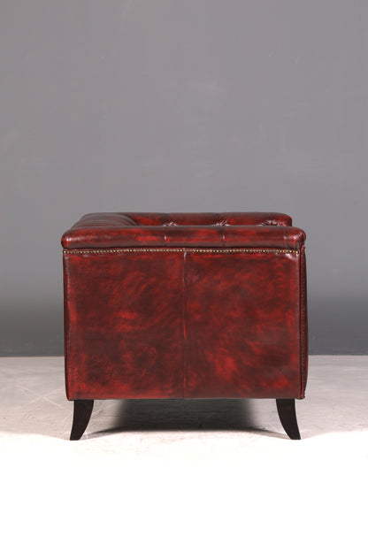 G137 Finish Stilvoller Original Chesterfield Sessel Englischer Armlehnsessel Englisch Herrensessel