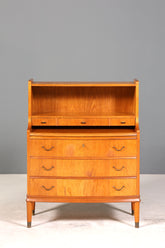 Traumhafter Mid Century Sekretär Büro Kommode echt Holz Schreibkommode Schrank