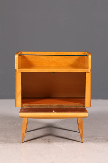 Original Hellerau Kommode Franz Ehrlich Mid Century Klappschränkchen Nachttisch