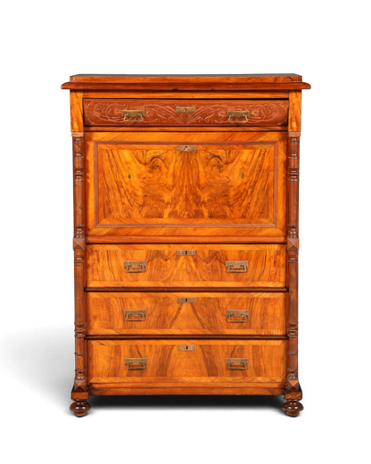 G782 Finish Wunderschöner Gründerzeit Sekretär Kommode Jugendstil Schubladenkommode Antik Vertiko (Kopie)