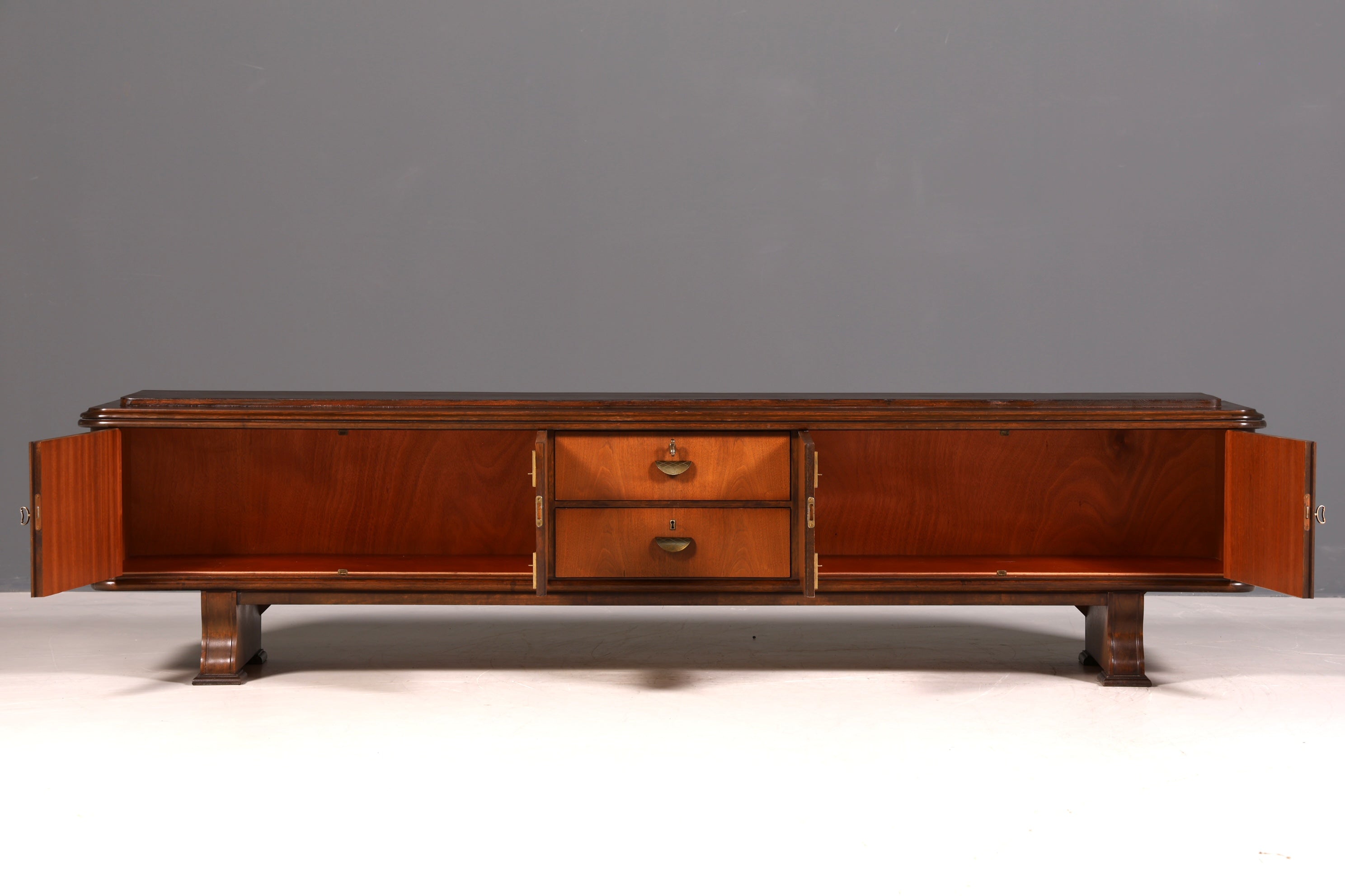 G393 Finish cm Mid Century Sideboard Vintage TV Kommode 60s Schrank Longboard Retro Lowboard (Kopie)