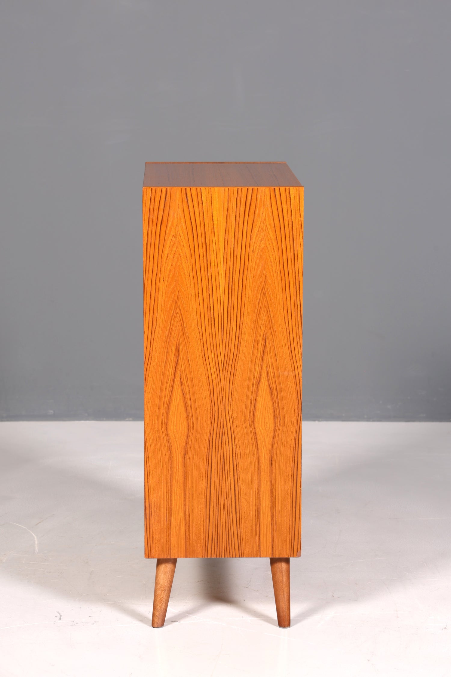 Beautiful mid-century teak wood vertiko chest of drawers, 1960s style.