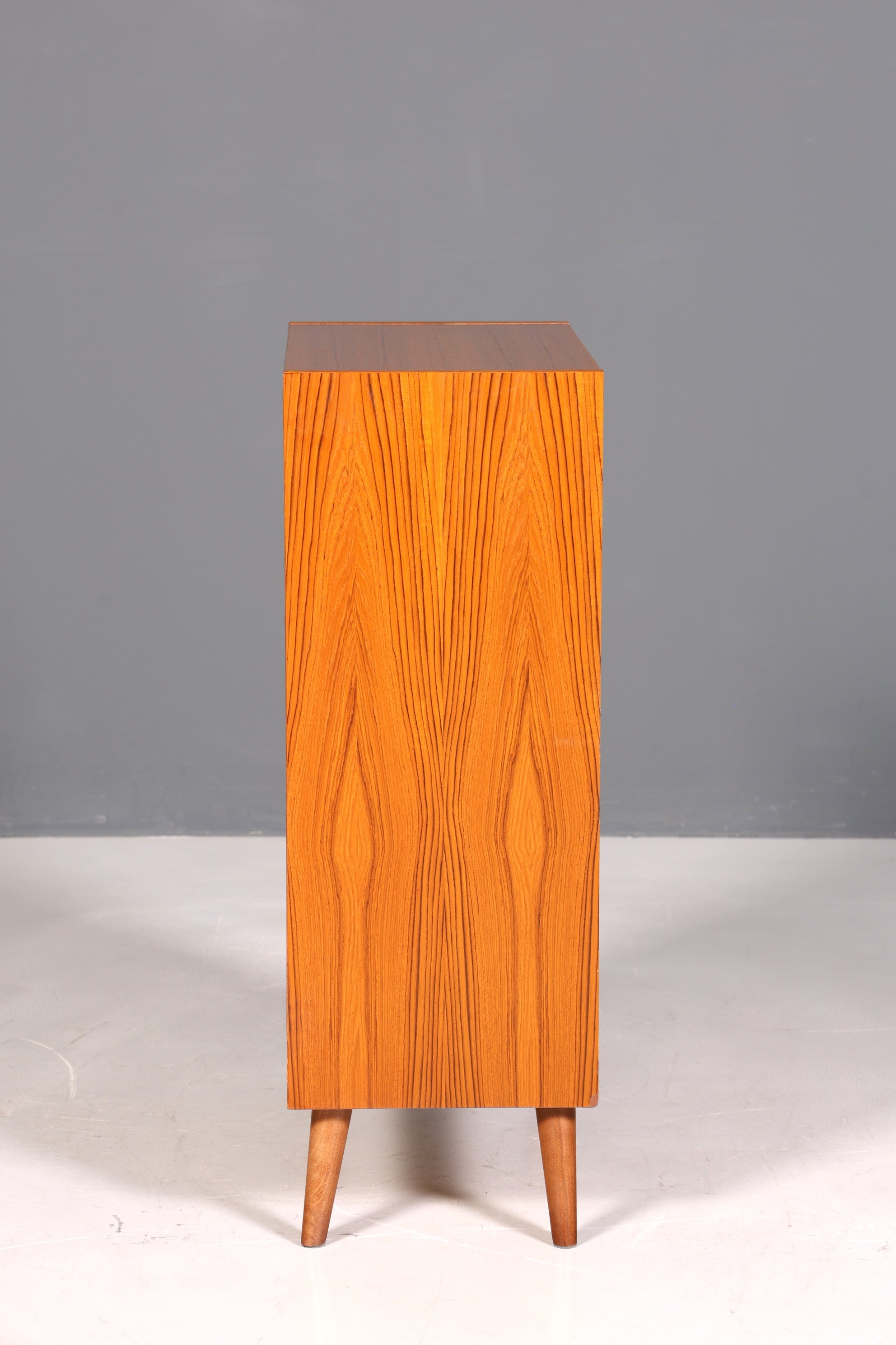 Beautiful mid-century teak wood vertiko chest of drawers, 1960s style.