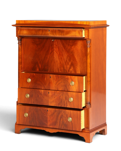 Stilvoller Sekretär im Biedermeier Stil Englisch Kommode Antik Bürokommode