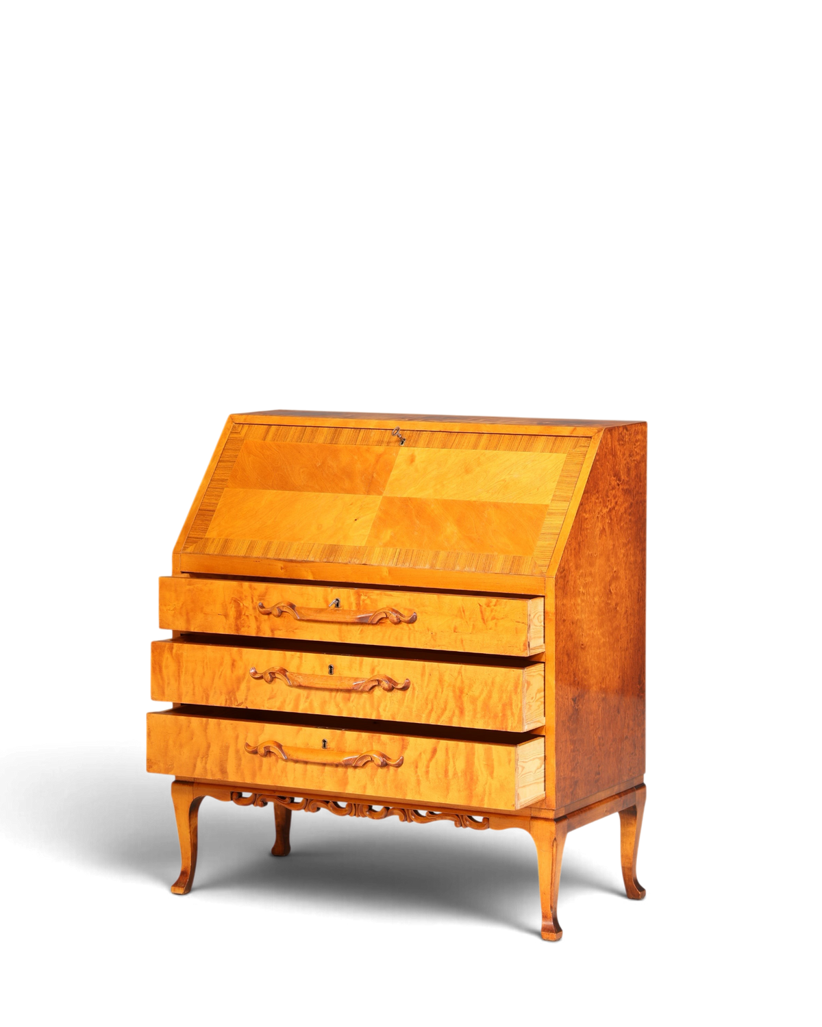 Traumhafter Sekretär um 1930 Büro Kommode echt Holz Sekretär Schreibtisch Kommode