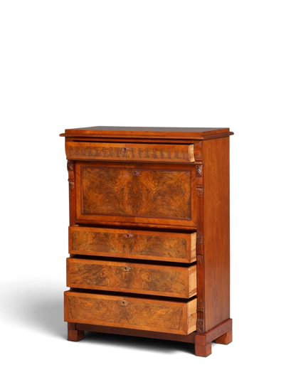 Stilvoller Gründerzeit Sekretär Vertiko Highboard Jugendstil Kommode Schrank um 1880