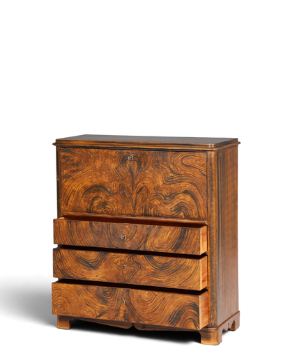 Stilvoller Biedermeier Sekretär Vertiko Antik Kommode Louis Philippe Schreibkommode
