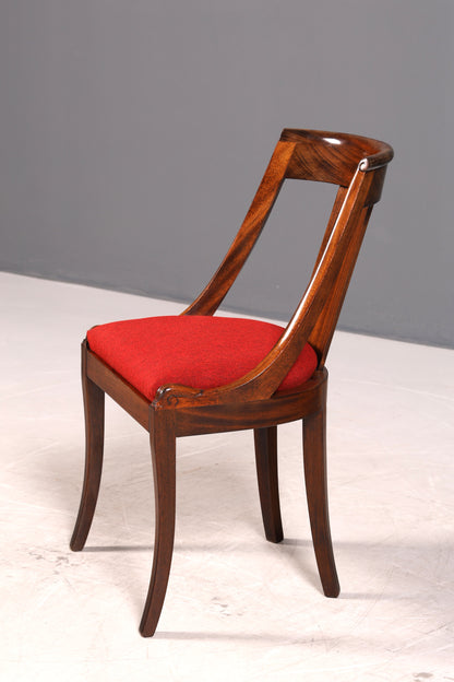 Edler Englischer Stuhl Englisch Gondelstuhl Dining Chair Antik 60s Mahagoni Küchenstuhl