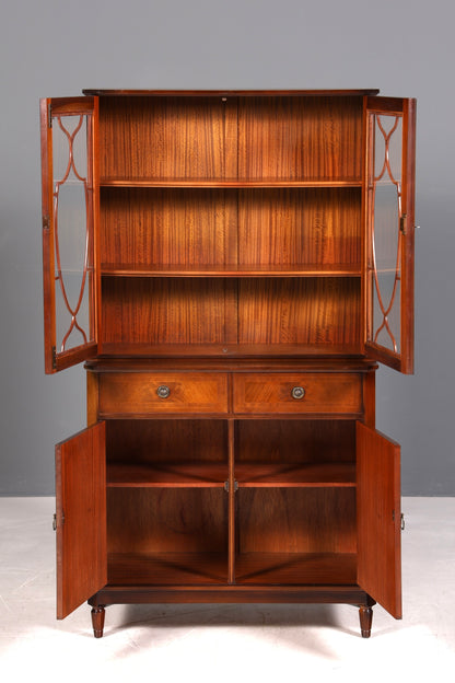 F968 Finish cm Wunderschöne Englische Vitrine Bibliothek Bücherschrank UK Buffet Schrank 60s Jahre