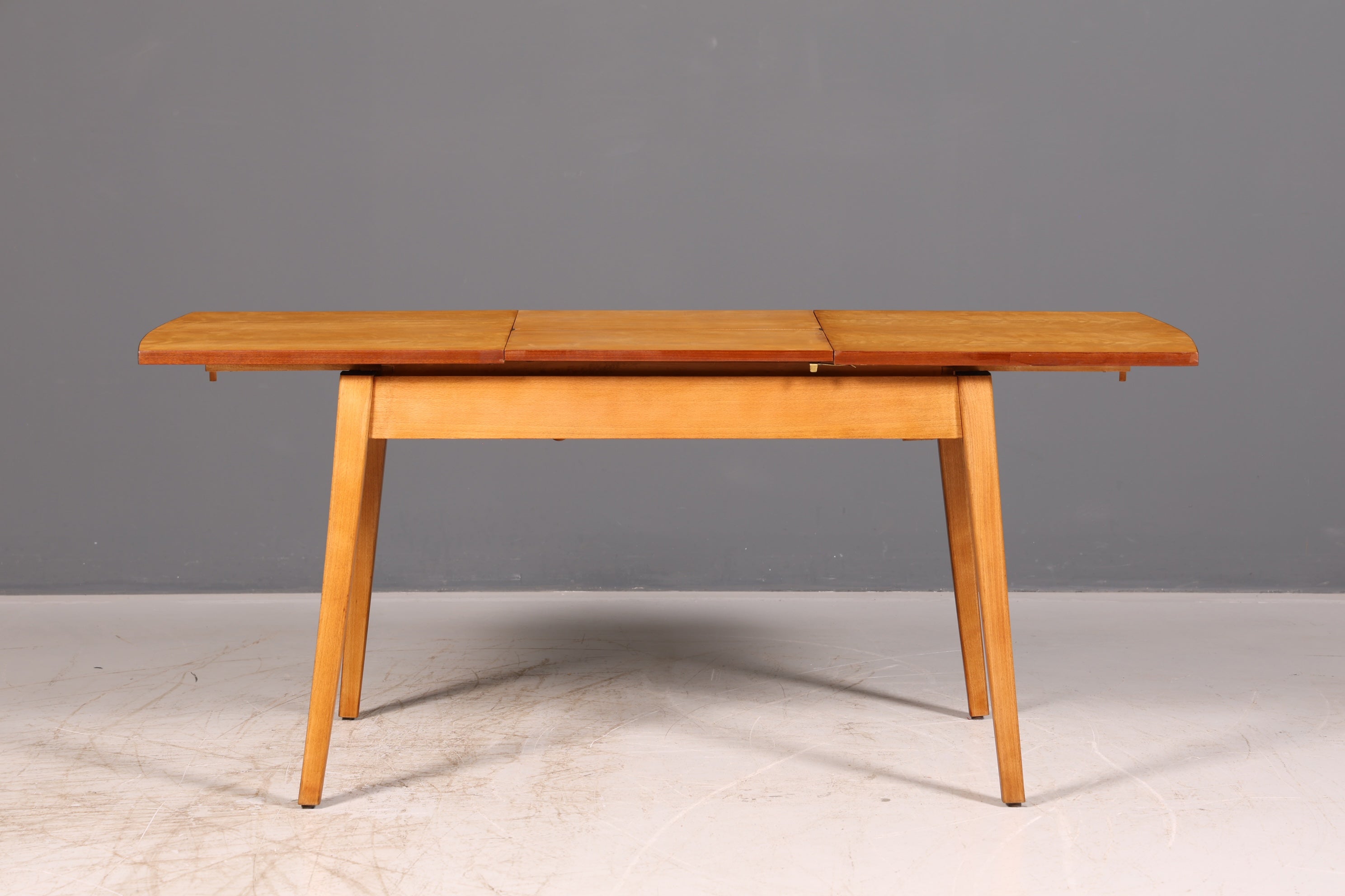 Traumhafter Mid Century Esstisch ausziehbar Vintage Tisch Retro Küchentisch Esszimmertisch echt Holz