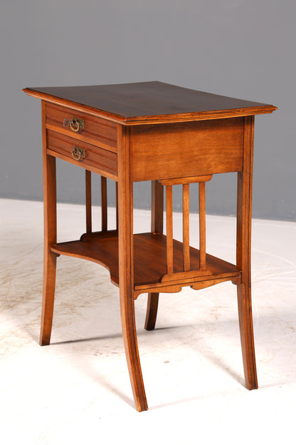 Traumhafter Jugendstil Nähtisch Beistelltisch Antik um 1910 Kommode echt Holz Ablagetisch