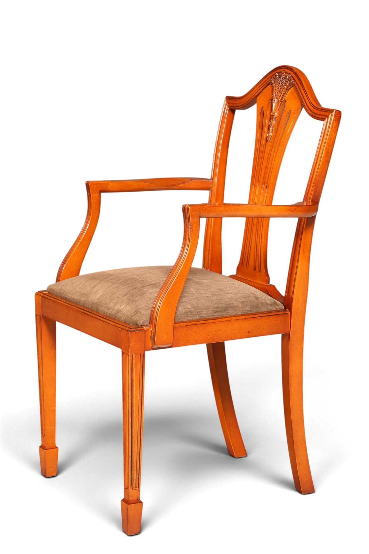 Edler Englischer Stuhl im Hepplewithe Stil Englisch Armlehnstuhl Dining Chair Küchenstuhl Sekretär Stuhl 2 von 2