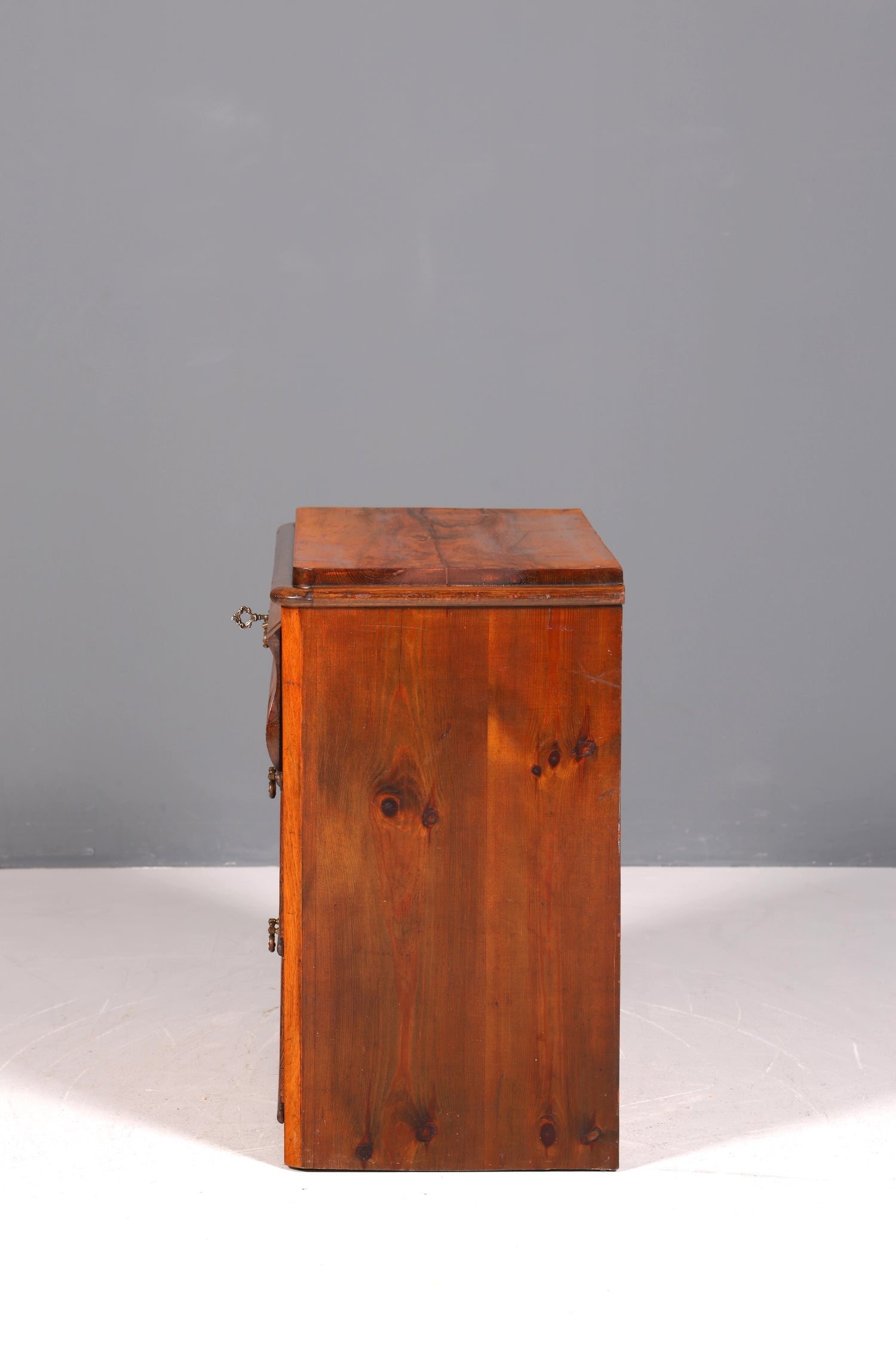 Stylish Louis Philippe chest of drawers, walnut, Biedermeier style, circa 1890
