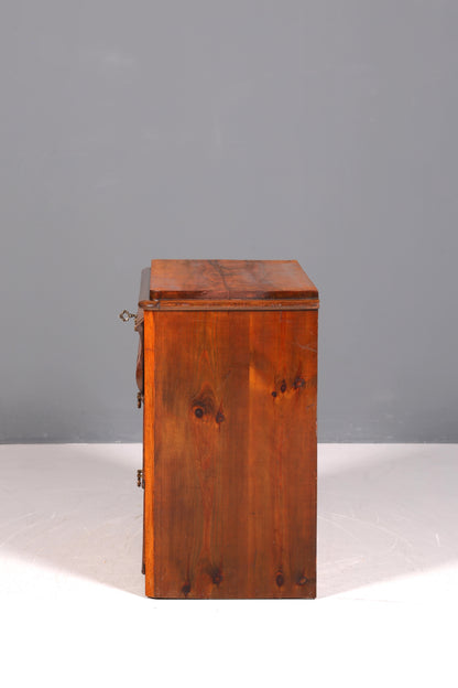 Stylish Louis Philippe chest of drawers, walnut, Biedermeier style, circa 1890