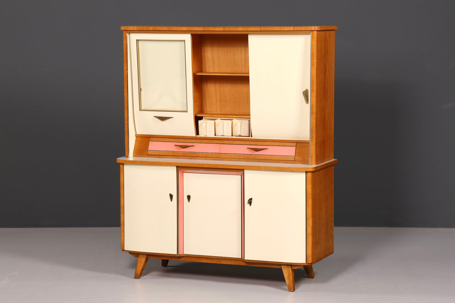 Kultiger Mid Century Küchenschrank Vintage Buffet Retro Anrichte 60er Jahre