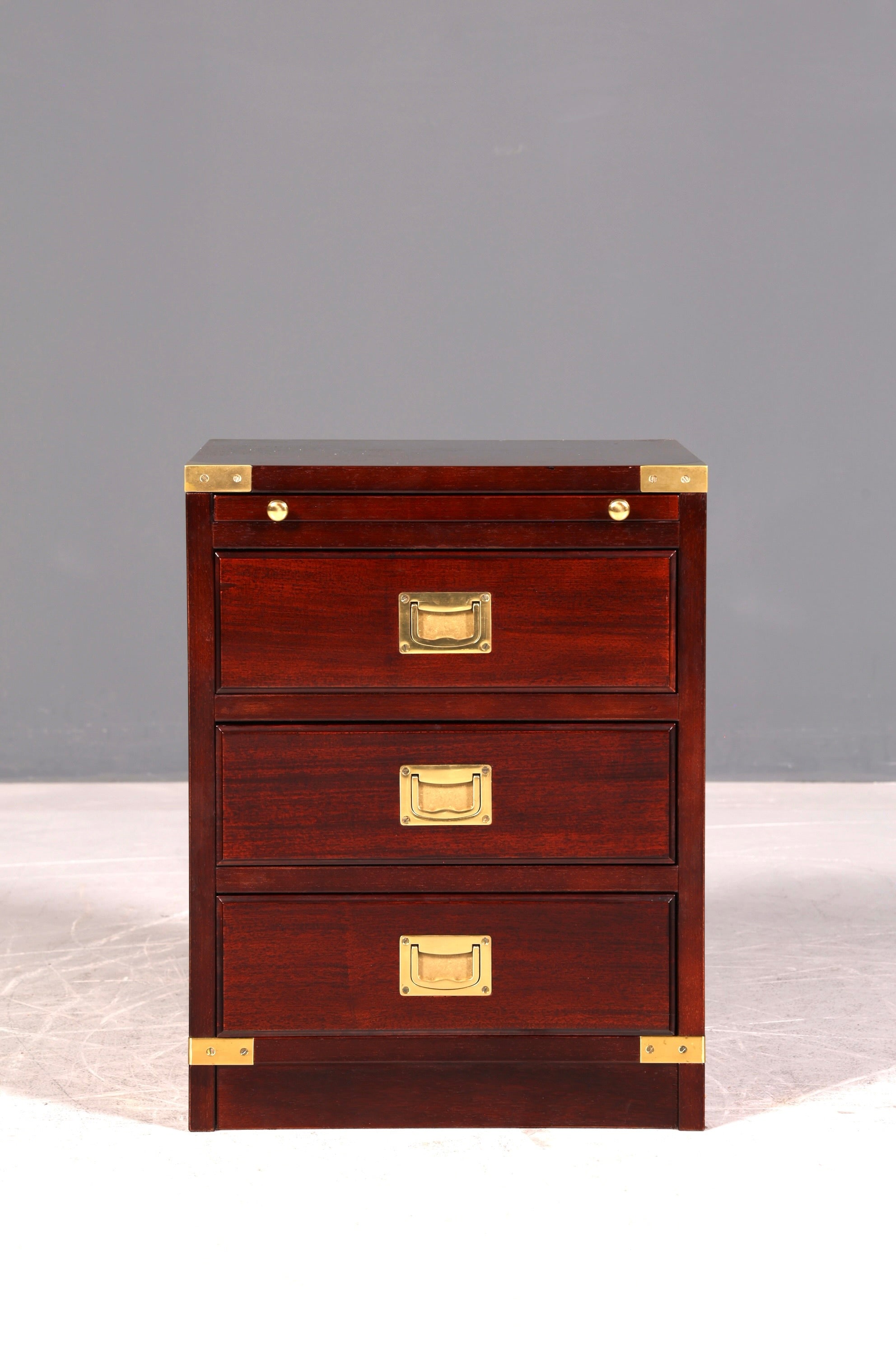 Traumhafte Englische Maritime Kommode Schiffs Nachttisch Military Chest Ablagetisch Kolonial Antik Vintage