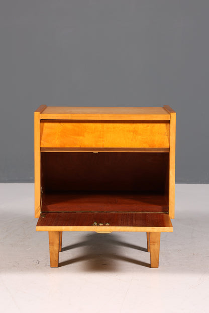 Schlichte Mid Century Kommode Vintage Klappschränkchen Danish Design Nachttisch 1 von 2