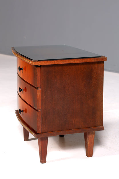 Wunderschöne Mid Century Kommode Vintage Nachttisch 60s Schubladenkommode 2 von 2