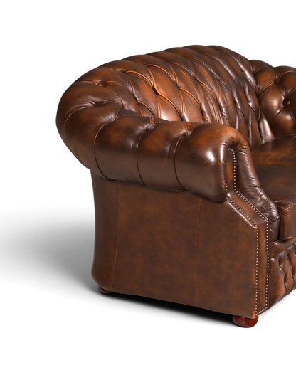 Wunderschöne Original Chesterfield Centurion 2-Sitzer Couch Englisches echt Leder Sofa UK