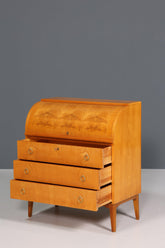 Stilvoller Mid Century Rollladen Sekretär Danish Design Retro Büro Schrank Vintage Büro Kommode