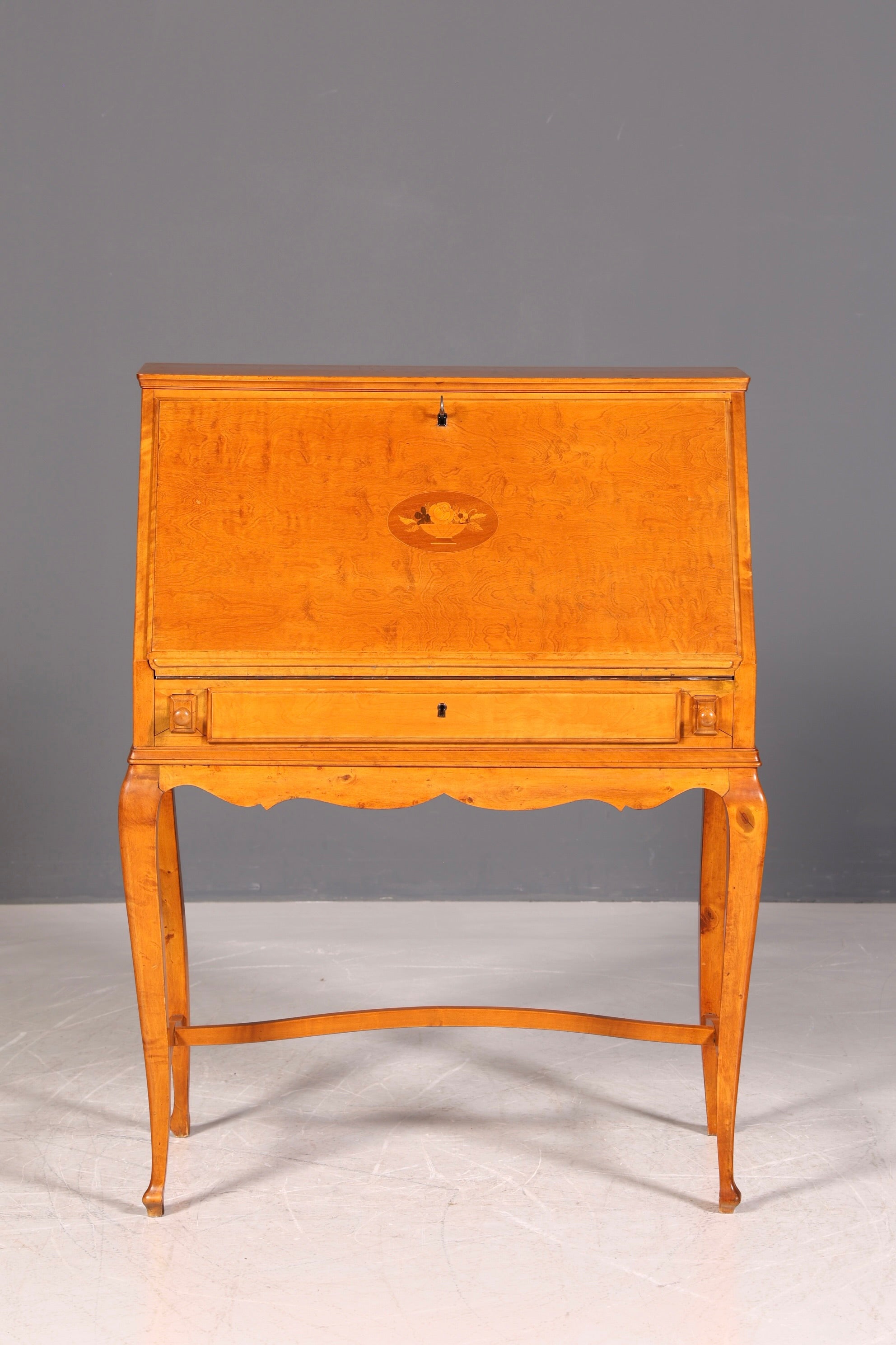 G082 Finish Wunderschöner Sekretär im Art Deco Stil Antik um 1930 Büro Kommode Schreibkommode