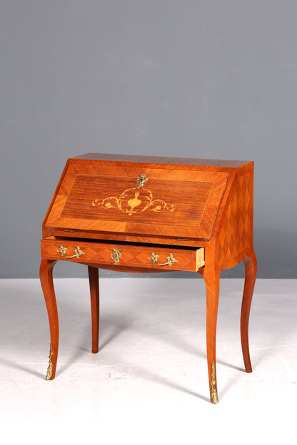 Beautiful Secretary in Baroque Style Office Chest of Drawers Writing Desk